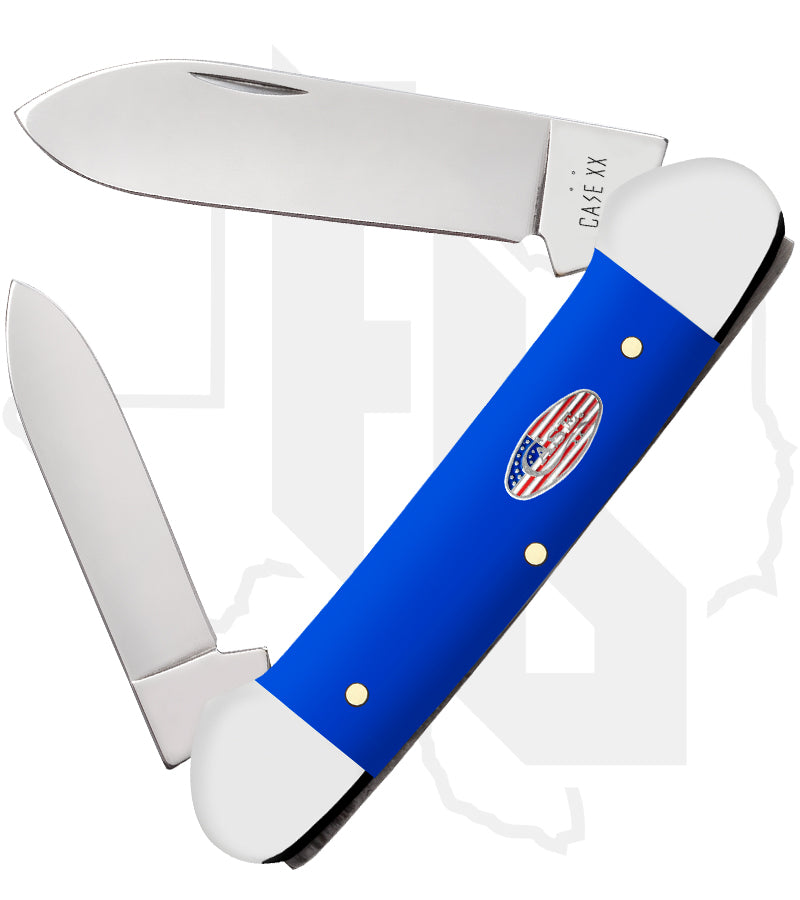 W.R. Case Canoe 16404 - Royal Blue Synthetic, Smooth (42131 SS)