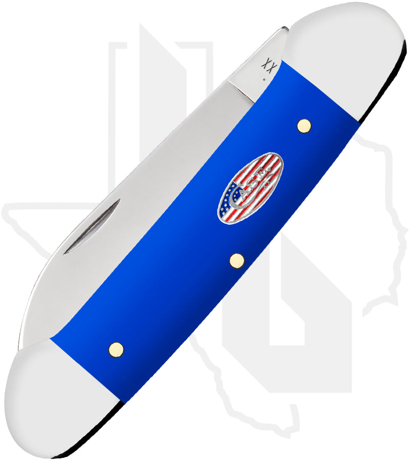 W.R. Case Canoe 16404 - Royal Blue Synthetic, Smooth (42131 SS)