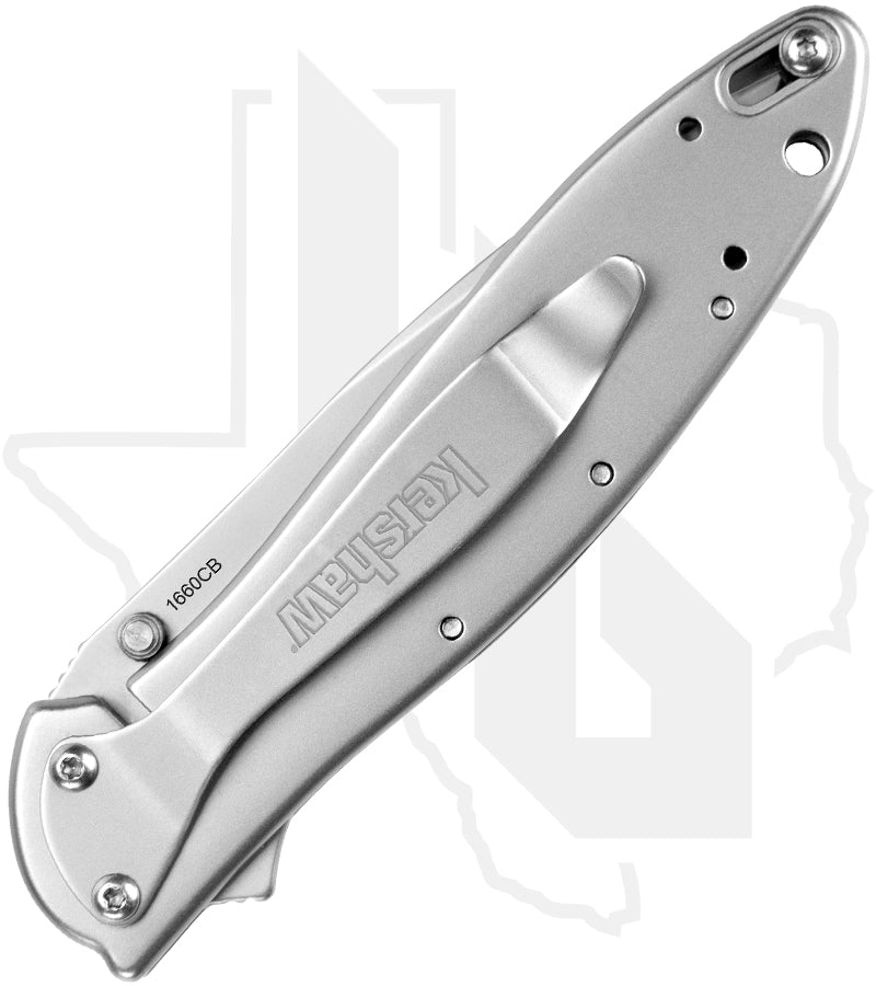 Kershaw Leek Ken Onion 1660CB - Stainless Steel, Bead Blasted Composite Blade