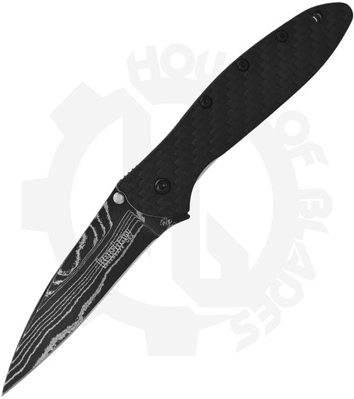 Kershaw Leek Ken Onion 1660CFDAM - Carbon Fiber, Damascus