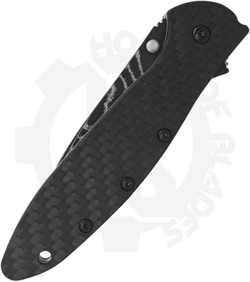Kershaw Leek Ken Onion 1660CFDAM - Carbon Fiber, Damascus
