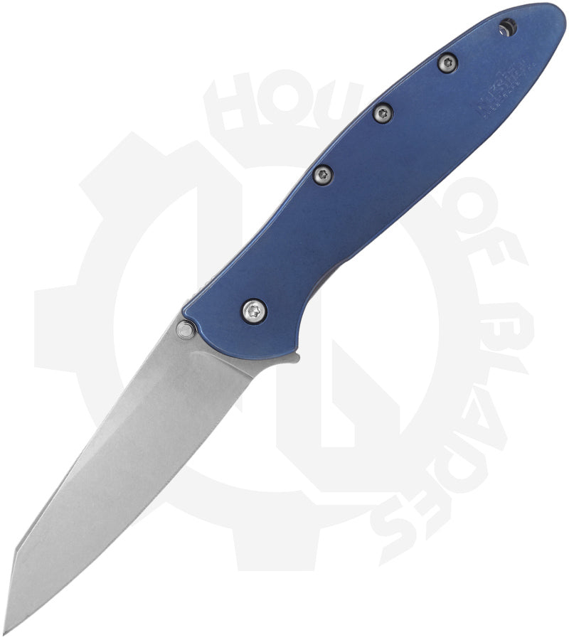 House of Blades Exclusive Kershaw Leek 1660TI20CVSW-BL - Blue, Titanium