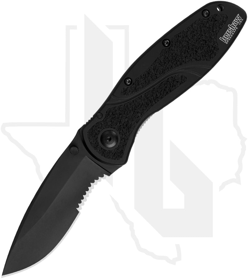 Kershaw Blur Ken Onion 1670BLKST - Black Aluminum, Black Cerakote