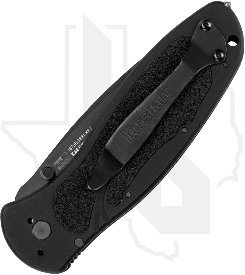 Kershaw Blur Ken Onion 1670GBBLKST - Black Aluminum, Black Cerakote
