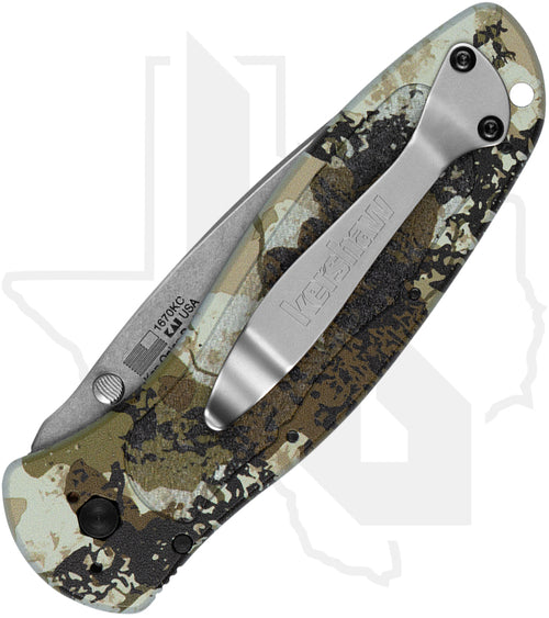 Kershaw Blur Ken Onion 1670KC - XK7 Camo Aluminum, Stonewashed
