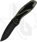 Kershaw Blur Ken Onion 1670OLBLK - OD Green Aluminum, Black Cerakote