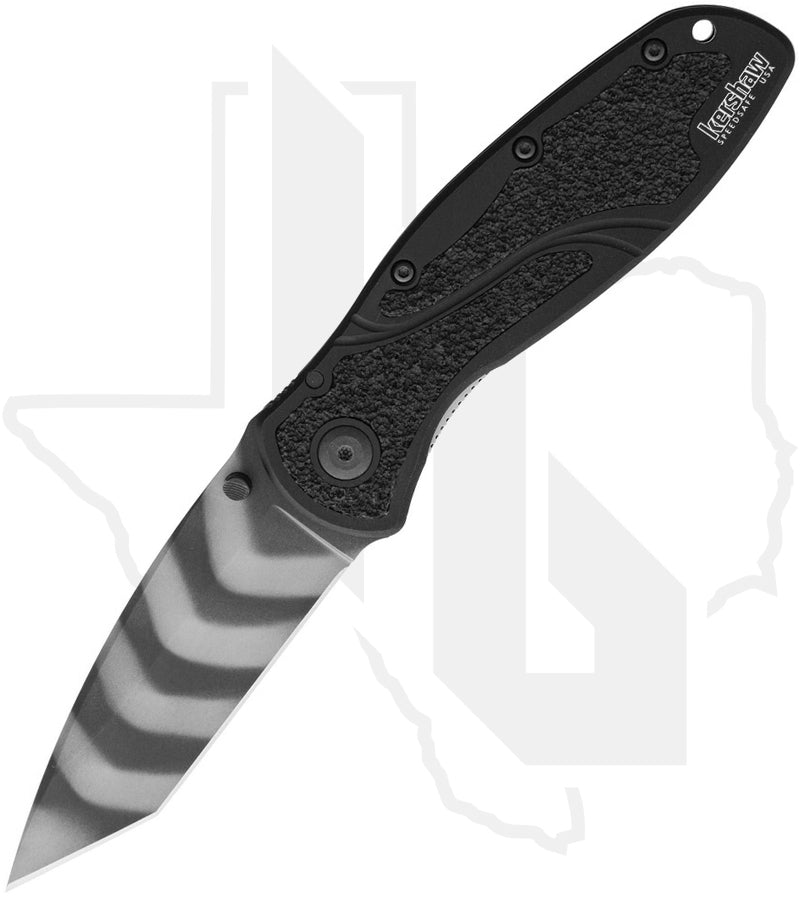 Kershaw Blur Ken Onion 1670TTS -  Black Aluminum, Tiger Stripe