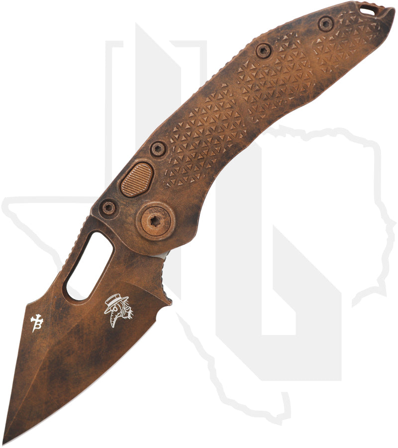 Microtech Signature Series Stitch 169-1PLOBS - Single Edge, Standard Plague Outbreak