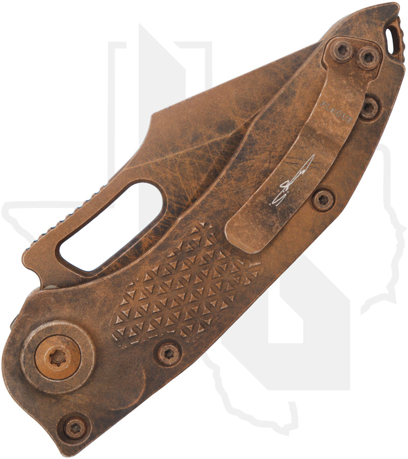 Microtech Signature Series Stitch 169-1PLOBS - Single Edge, Standard Plague Outbreak