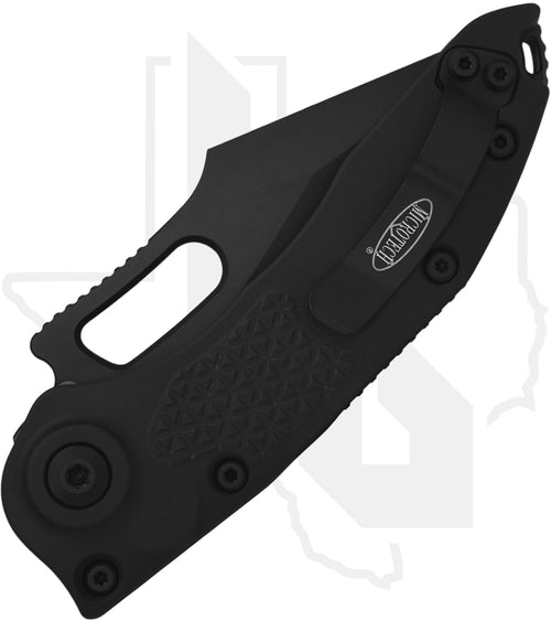 Microtech Stitch 169-3T - Single Edge, Black, Black Aluminum