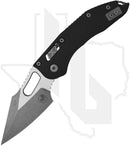 Microtech Stitch 169RL-10APFLGTBK - Single Edge, Apocalyptic, Fluted Black G-10