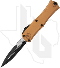 Microtech Hera II Mini 1701M-1TA - Bayonet, Black, Tan Aluminum