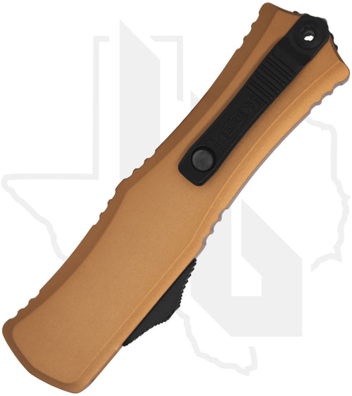Microtech Hera II Mini 1701M-1TA - Bayonet, Black, Tan Aluminum