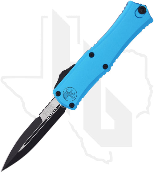 Microtech Hera II Mini 1701M-1TQ - Bayonet, Black, Turquoise Aluminum