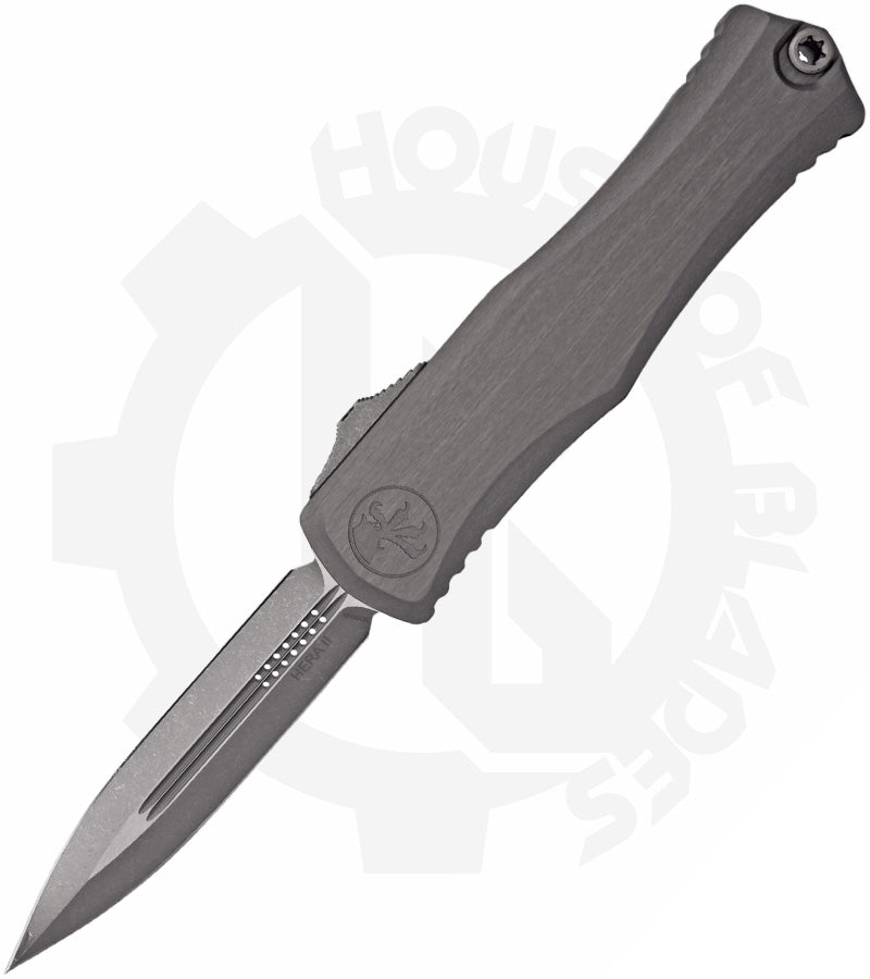 Microtech Hera II 1702-10APNC - Double Edge, Natural Clear Aluminum