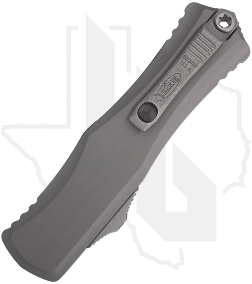 Microtech Hera II 1702-10APNC - Double Edge, Apocalyptic, Natural Clear Aluminum