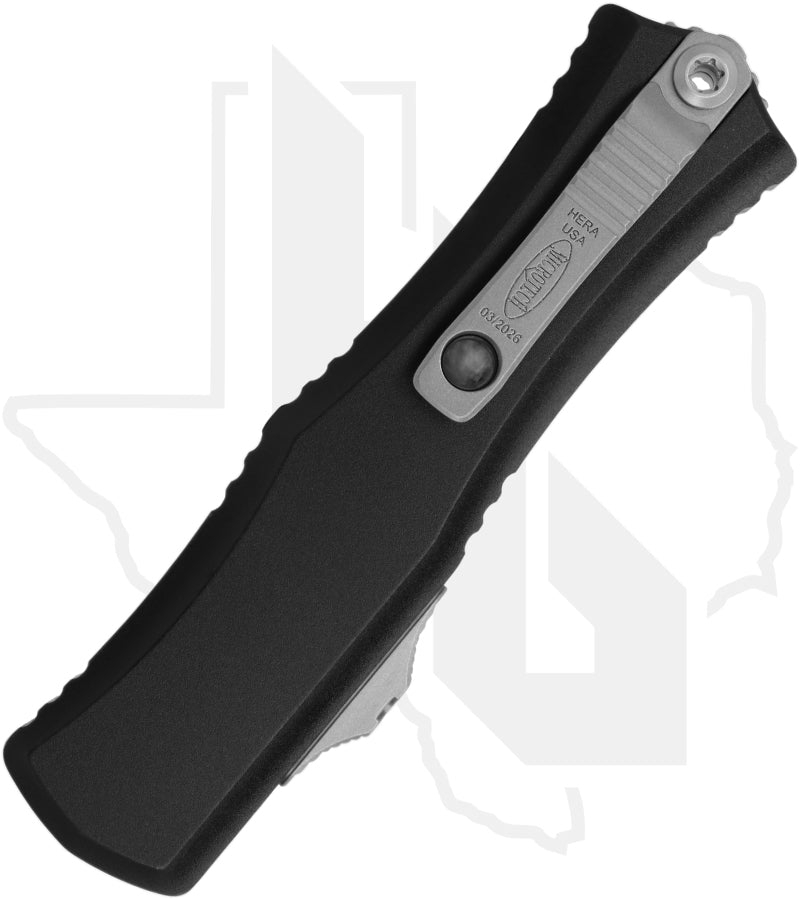 Microtech Hera II Mini 1702M-10 - Double Edge, Stonewashed, Black Aluminum