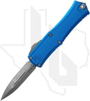 Microtech Hera II Mini 1702M-10APBL - Double Edge, Apocalyptic, Blue Aluminum