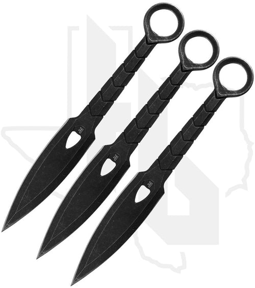 Kershaw Aethon 3 Pc Throwing Knife Set 1748X - Blackwashed