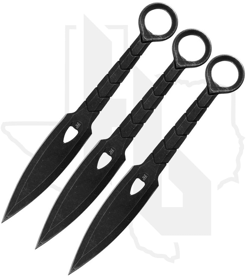 Kershaw Aethon Throwing Knives 1748X - 3 Pc, Black