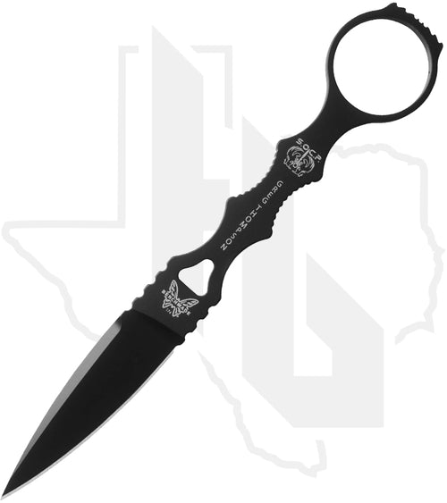 Benchmade Black Class SOCP Dagger 174BK - Black Cerakote, Spear Point