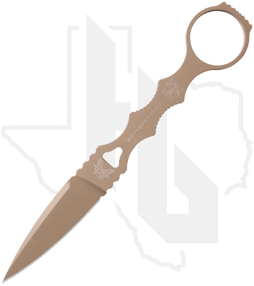 Benchmade Black Class SOCP Dagger 174SN - Desert Sand Cerakote, Spear Point