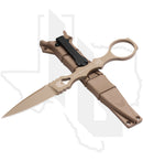 Benchmade Black Class SOCP Dagger 174SN - Desert Sand Cerakote, Spear Point