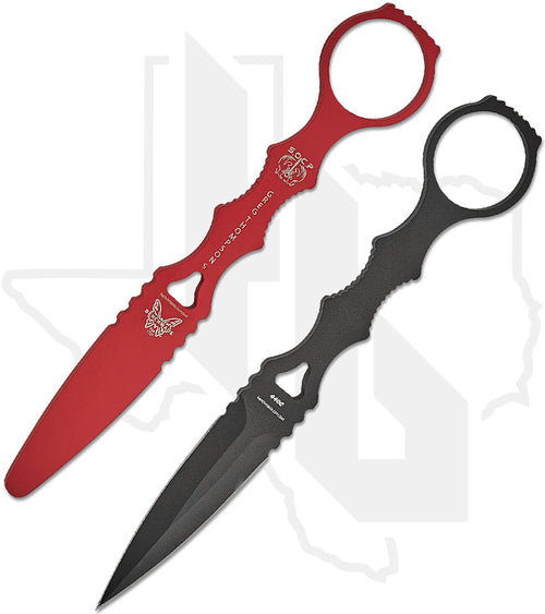 Benchmade Black Class SOCP Dagger 176BK-COMBO - Black with Red Trainer