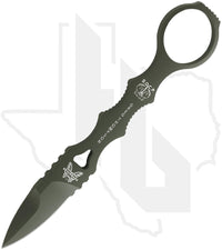 Benchmade Black Class Mini SOCP Dagger 177GN - Olive Drab Cerakote, Spear Point