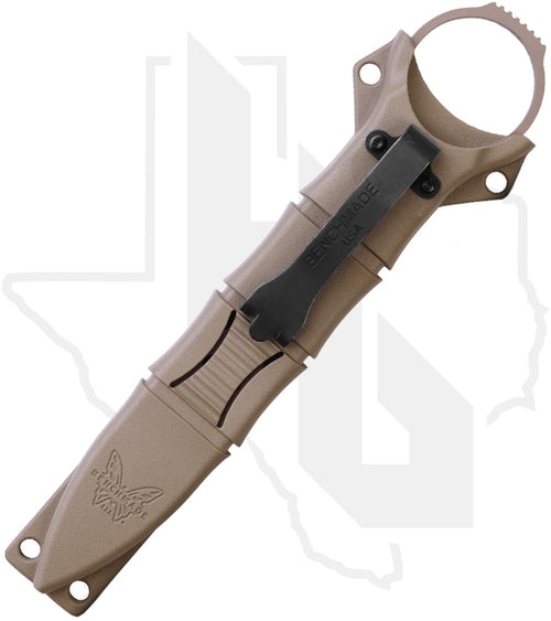 Benchmade Black Class Mini SOCP Dagger 177SN - Desert Sand Cerakote, Tan Sheath