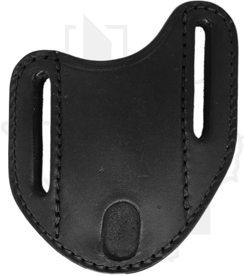 A & M Leather #18 Trapper Sheath 18-BK-PL - Black, Vertical