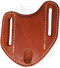 A & M Leather #18 Trapper Sheath 18-ST-PL - Saddle Tan, Vertical