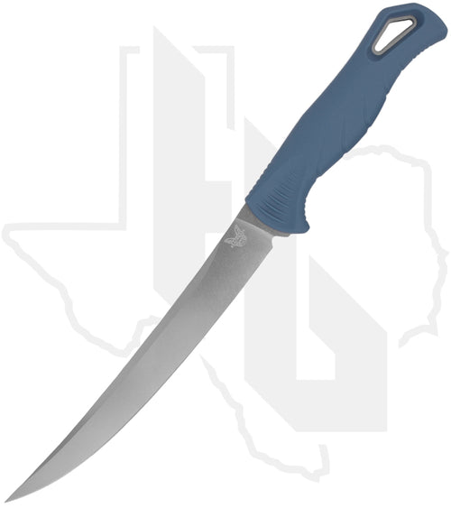 Benchmade Water Line Fishcrafter 7" 18010 - Depth Blue Santoprene, Stonewashed
