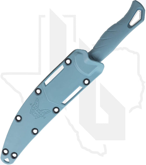 Benchmade Water Line Fishcrafter 5" 18030 - Depth Blue Santoprene, Stonewashed