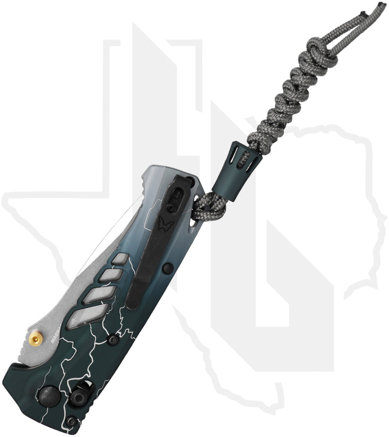 Benchmade Water Line Mini Adira 18065-ABEL1 - Abel Dark Waters Lightning Anodized Aluminum, Satin