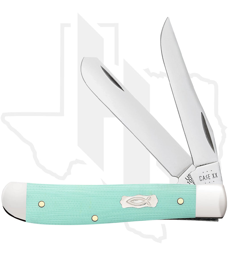 W.R. Case Mini Trapper 18101 - Seafoam Green, G-10 Smooth (10207 SS)