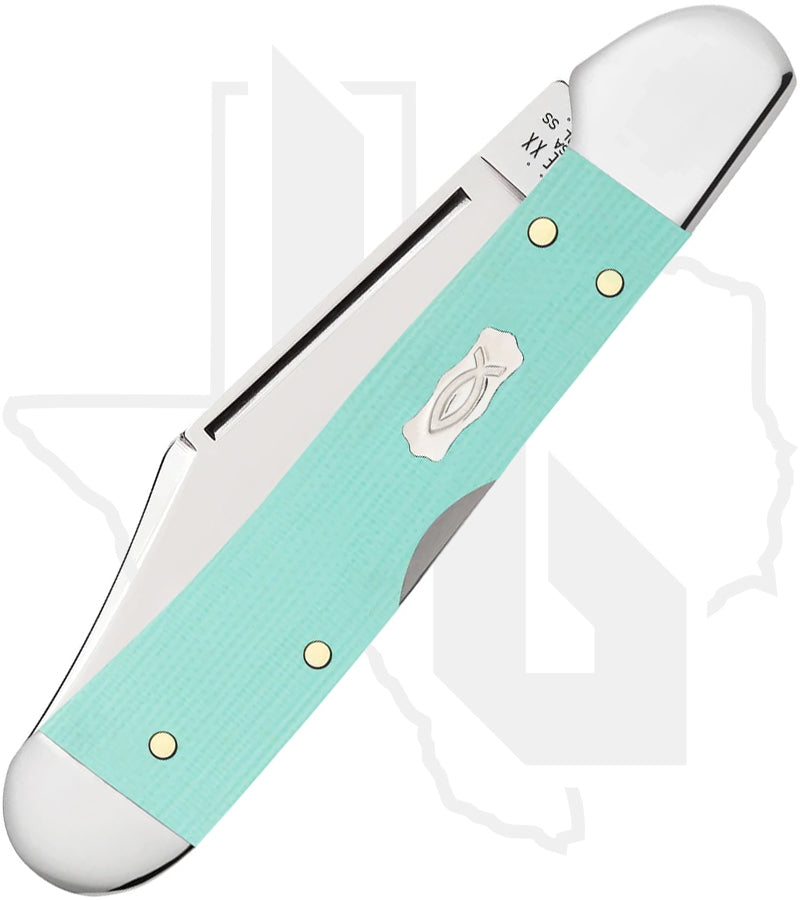 W.R. Case Mini CopperLock 18109 - Seafoam Green G-10, Smooth (101749L SS)
