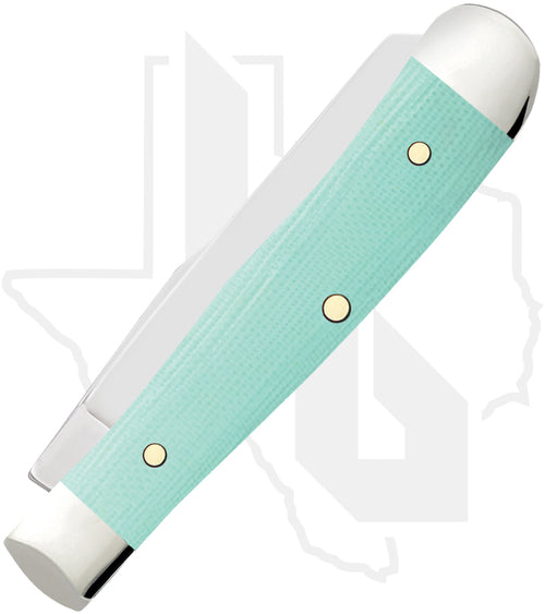W.R. Case Tiny Trapper 18110 - Seafoam Green G-10, Smooth (102154 SS)