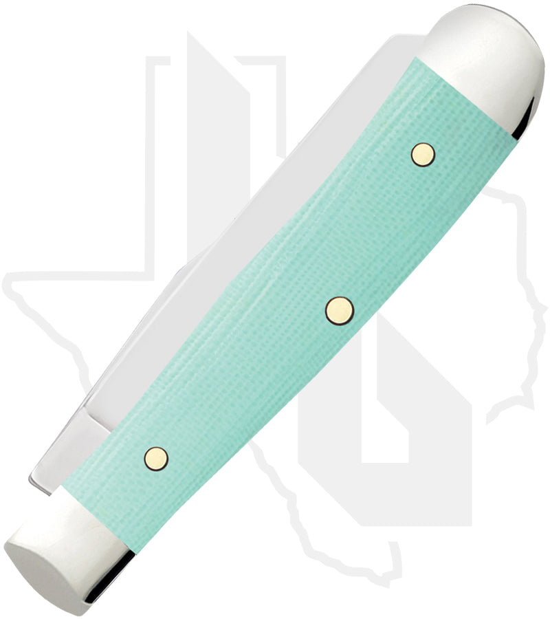 W.R. Case Tiny Trapper 18110 - Seafoam Green G-10, Smooth (102154 SS)