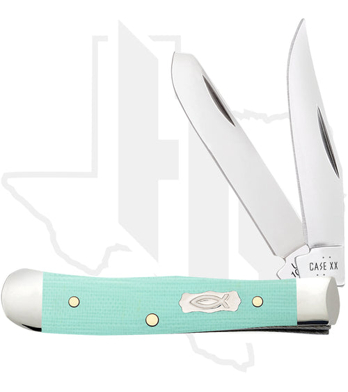 W.R. Case Tiny Trapper 18110 - Seafoam Green G-10, Smooth (102154 SS)