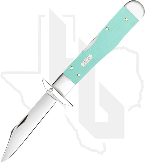 W.R. Case Cheetah Cub 18112 - Seafoam Green G-10, Smooth (1011 1/2L SS)