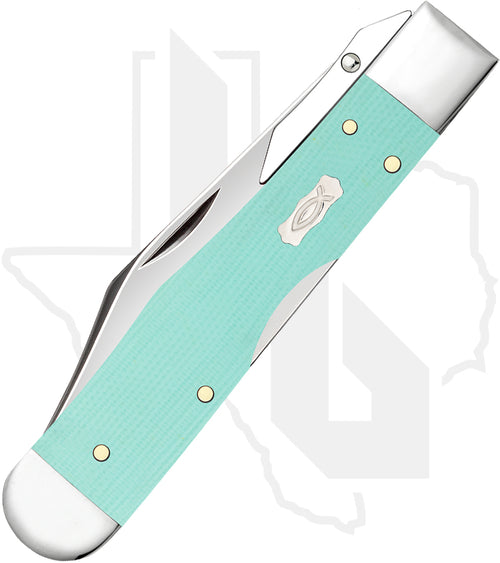 W.R. Case Cheetah Cub 18112 - Seafoam Green G-10, Smooth (1011 1/2L SS)