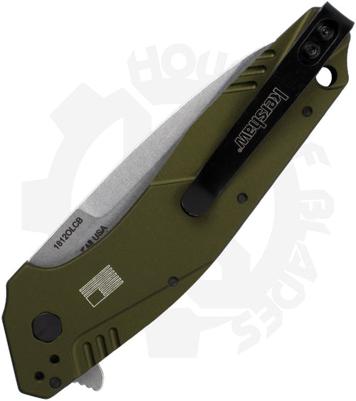 Kershaw Dividend 1812OLCB - Olive Drab, Composite Blade