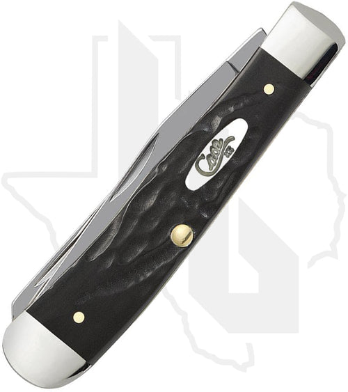 W.R. Case Trapper 18221 - Black Synthetic, Jigged (6254 SS)