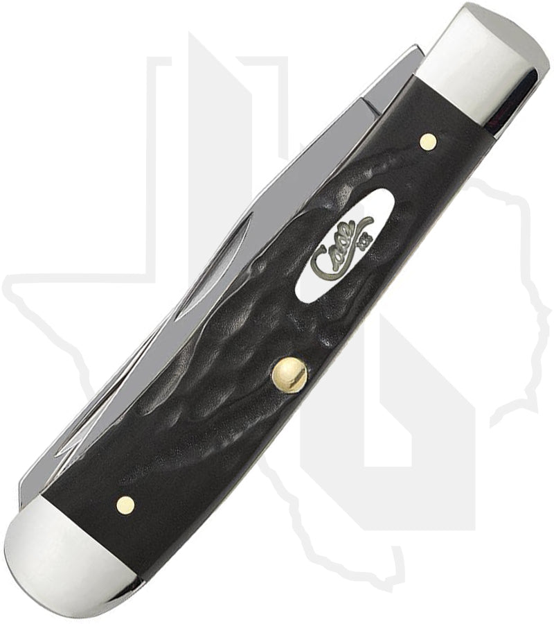 W.R. Case Trapper 18221 - Black Synthetic, Jigged (6254 SS)