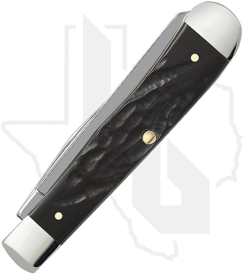 W.R. Case Trapper 18221 - Black Synthetic, Jigged (6254 SS)