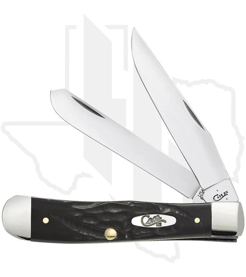 W.R. Case Trapper 18221 - Black Synthetic, Jigged (6254 SS)