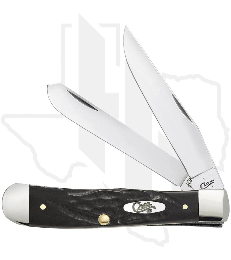 W.R. Case Trapper 18221 - Black Synthetic, Jigged (6254 SS)