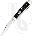W.R. Case Tiny Trapper 18241 - Black Synthetic, Rough Jig (62154 SS)