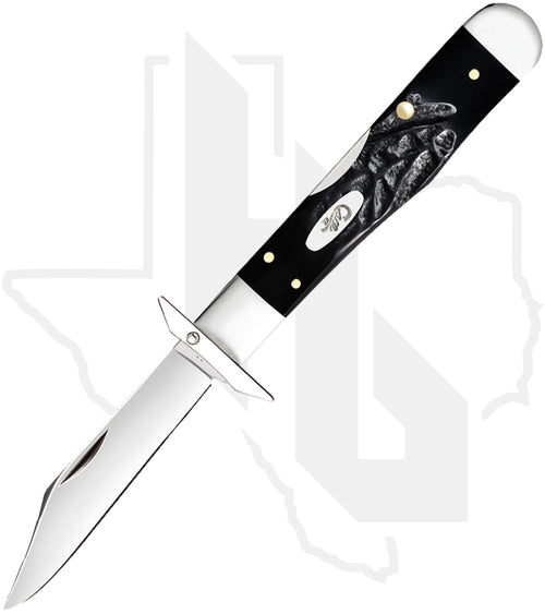 W.R. Case Cheetah Cub 18243 - Black Synthetic, Rough Jig (611 1/2L SS)